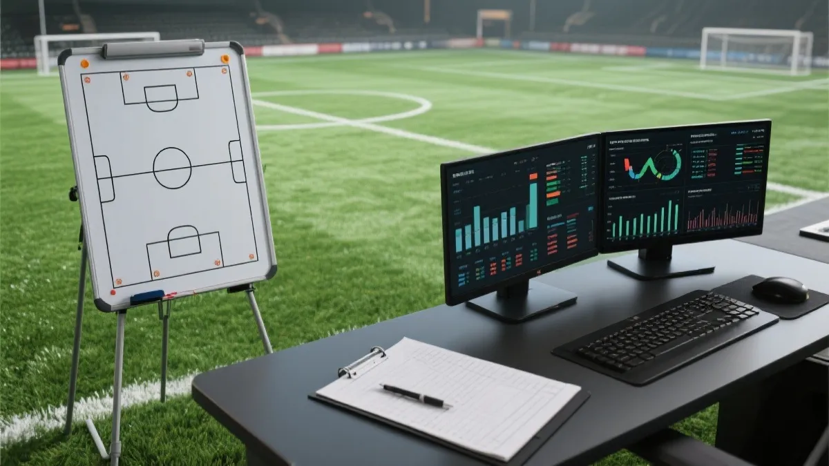 数据分析面板与战术板的世界杯预测场景