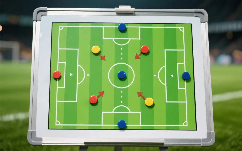 战术板与球员跑位示意，帮助理解比分背后的逻辑